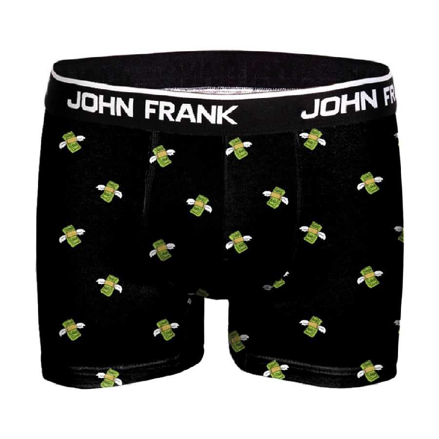 JOHN FRANK DİJİTAL BASKILI BOXER BORDO-AÇIK LACİVERT - 1